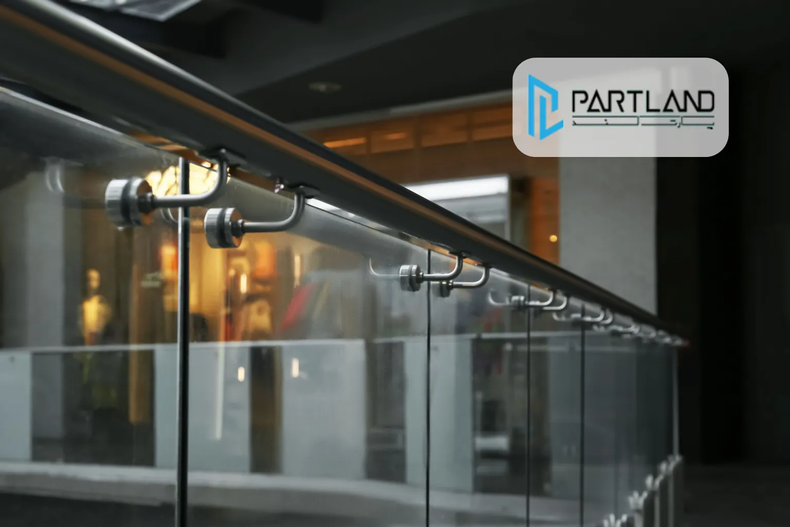 نرده شیشه ای فیکس پوینت