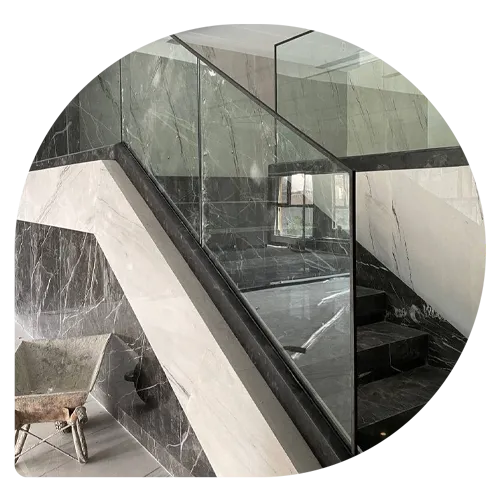 ویژگی نرده شیشه ای کامپوننت